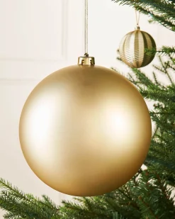 WeRChristmas Gold Large Matt Shatterproof Bauble, 20 Cm^ Oversized Baubles|Shatterproof Baubles