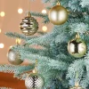WeRChristmas Gold Shatterproof Baubles, 50 Pack, 6 Cm^ Shatterproof Baubles