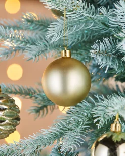 WeRChristmas Gold Shatterproof Baubles, 50 Pack, 6 Cm^ Shatterproof Baubles