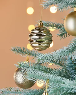 WeRChristmas Gold Shatterproof Baubles, 50 Pack, 6 Cm^ Shatterproof Baubles