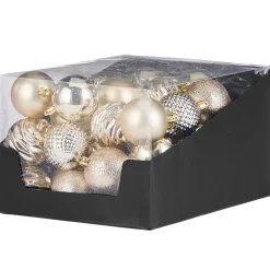 WeRChristmas Gold Shatterproof Baubles, 50 Pack, 6 Cm^ Shatterproof Baubles
