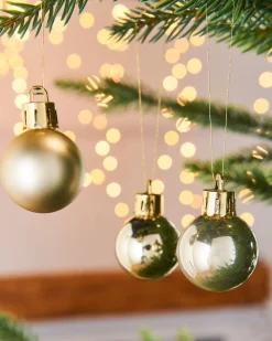 WeRChristmas Gold Shatterproof Baubles, 36 Pack, 3 Cm^ Shatterproof Baubles
