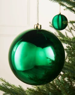 WeRChristmas Green Large Gloss Shatterproof Bauble, 20 Cm^ Oversized Baubles|Shatterproof Baubles