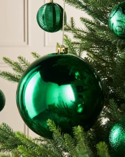 WeRChristmas Green Large Gloss Shatterproof Bauble, 20 Cm^ Oversized Baubles|Shatterproof Baubles