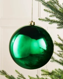 WeRChristmas Green Large Gloss Shatterproof Bauble, 20 Cm^ Oversized Baubles|Shatterproof Baubles