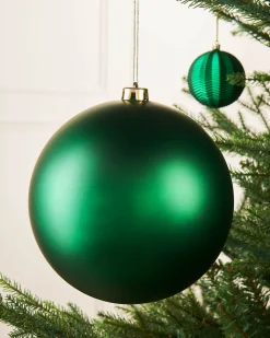 WeRChristmas Green Large Matt Shatterproof Bauble, 20 Cm^ Oversized Baubles|Shatterproof Baubles