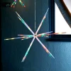 WeRChristmas Hanging Starburst Decoration, Colour Changing, 51 Cm^ Festive Star, Snowflake & Sign Lights