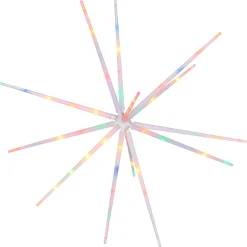 WeRChristmas Hanging Starburst Decoration, Colour Changing, 51 Cm^ Festive Star, Snowflake & Sign Lights