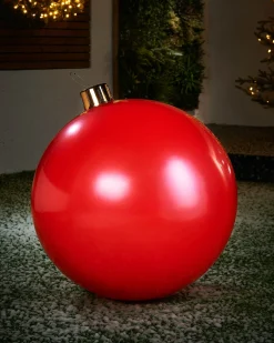 WeRChristmas Inflatable Christmas Bauble, Red, 66 Cm^ Inflatables|Outdoor Inflatable Baubles