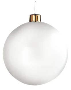 WeRChristmas Inflatable Christmas Bauble, White, 66 Cm^ Inflatables|Outdoor Inflatable Baubles
