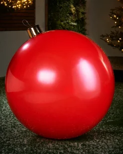 WeRChristmas Inflatable Christmas Bauble, Red, 76 Cm^ Inflatables|Outdoor Inflatable Baubles