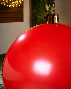 WeRChristmas Inflatable Christmas Bauble, Red, 76 Cm^ Inflatables|Outdoor Inflatable Baubles