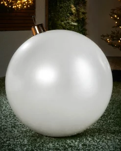 WeRChristmas Inflatable Christmas Bauble, White, 76 Cm^ Inflatables|Outdoor Inflatable Baubles