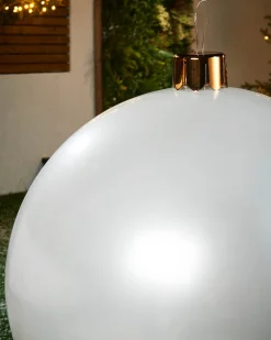 WeRChristmas Inflatable Christmas Bauble, White, 76 Cm^ Inflatables|Outdoor Inflatable Baubles