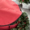 WeRChristmas Large Garland & Wreath Storage Bag, Red, 90 Cm^ Storage Bags|Storage Bags