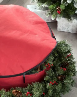 WeRChristmas Large Garland & Wreath Storage Bag, Red, 90 Cm^ Storage Bags|Storage Bags