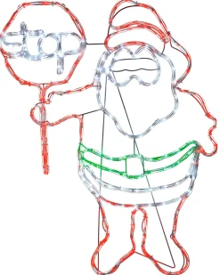 WeRChristmas LED Santa Stop Here Rope Light Window Silhouette, 81 Cm^ Christmas Characters
