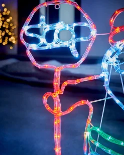 WeRChristmas LED Santa Stop Here Rope Light Window Silhouette, 81 Cm^ Christmas Characters