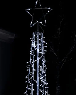 WeRChristmas LED Waterfall Pop-Up Christmas Tree, 200 Cm^ Tree Silhouettes