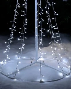 WeRChristmas LED Waterfall Pop-Up Christmas Tree, 200 Cm^ Tree Silhouettes