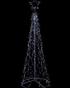 WeRChristmas LED Waterfall Pop-Up Christmas Tree, 200 Cm^ Tree Silhouettes