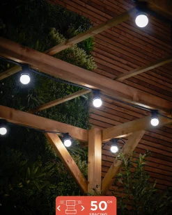 WeRChristmas LINK FESTOON E27 Belt, Connectable, 10 Sockets, 50 Cm Spacing^ Link Festoon|Festoon Lights