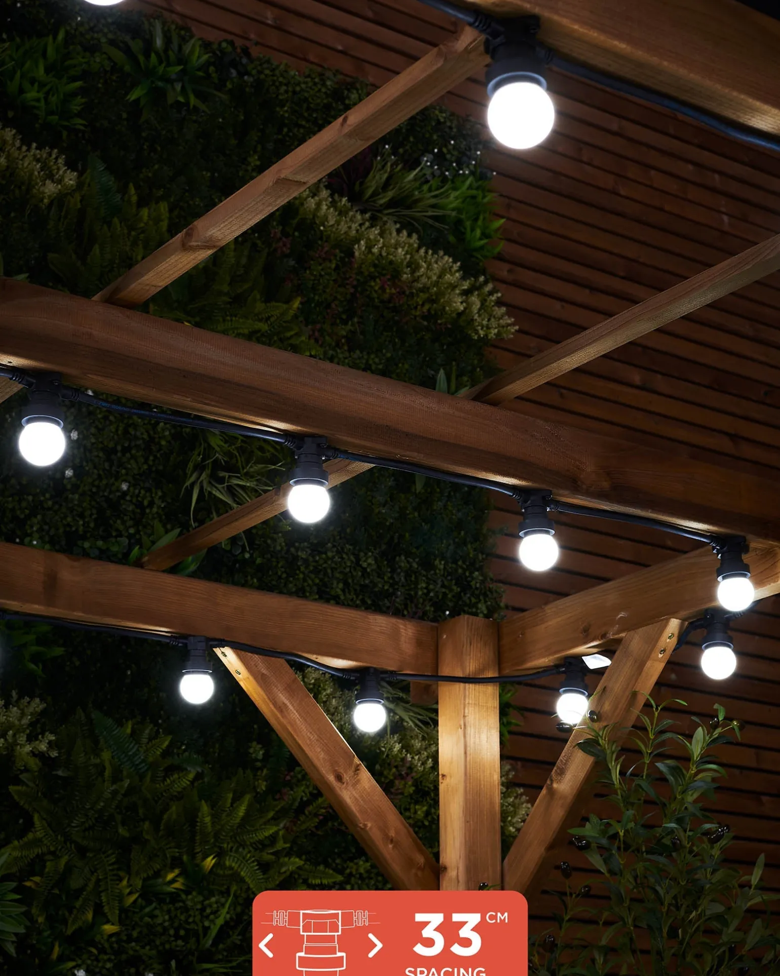 WeRChristmas LINK FESTOON E27 Belt, Connectable, 15 Sockets, 33 Cm Spacing^ Link Festoon|Festoon Lights