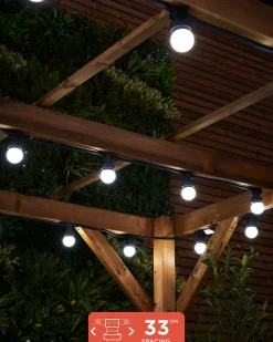 WeRChristmas LINK FESTOON E27 Belt, Connectable, 15 Sockets, 33 Cm Spacing^ Link Festoon|Festoon Lights