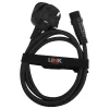 WeRChristmas LINK FESTOON 2m Black Starter Cable^ Accessories|Link Festoon