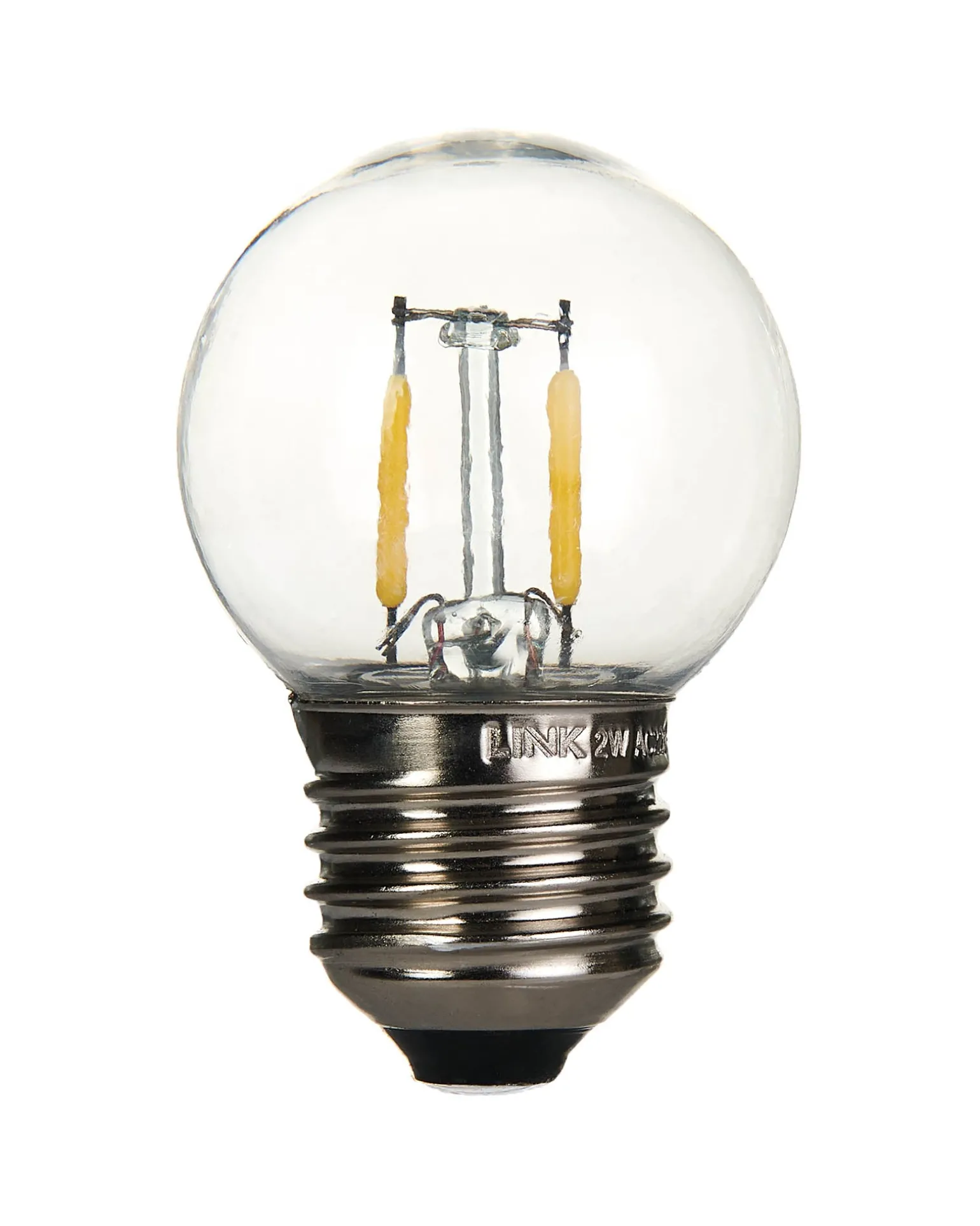 WeRChristmas LINK FESTOON 2W E27 Dimmable Filament LED Bulb, White^ Link Festoon|Festoon Lights