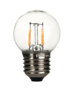 WeRChristmas LINK FESTOON 2W E27 Dimmable Filament LED Bulb, Warm White^ Link Festoon|Connectable Lights