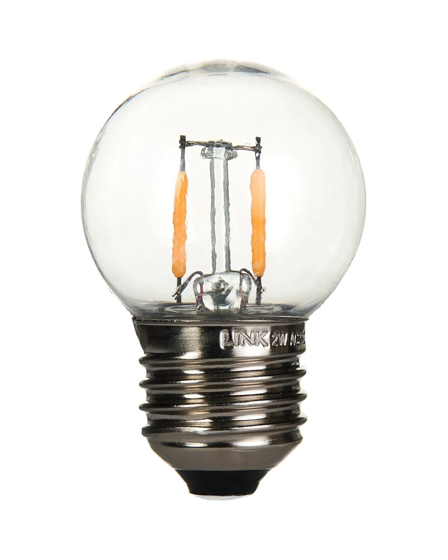 WeRChristmas LINK FESTOON 2W E27 Dimmable Filament LED Bulb, Warm White^ Link Festoon|Connectable Lights