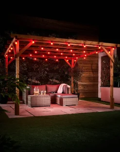 WeRChristmas LINK FESTOON 1.3W E27 LED Bulb, Red^ Link Festoon|Festoon Lights