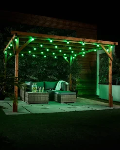 WeRChristmas LINK FESTOON 1.3W E27 LED Bulb, Green^ Link Festoon|Festoon Lights