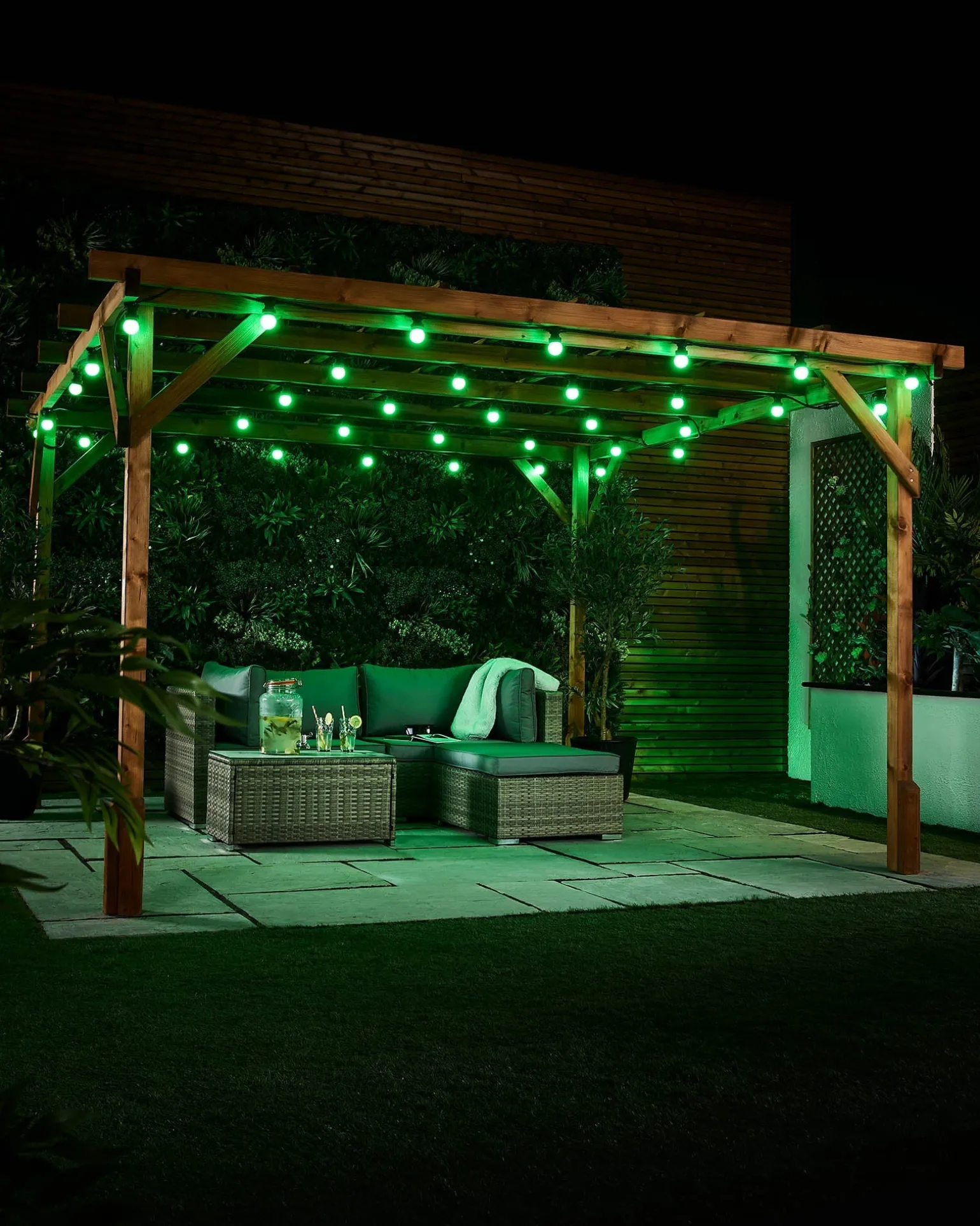 WeRChristmas LINK FESTOON 1.3W E27 LED Bulb, Green^ Link Festoon|Festoon Lights