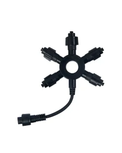 WeRChristmas LINK PRO 5 Port Black Curtain Connector, Connectable^ Link Pro|Accessories