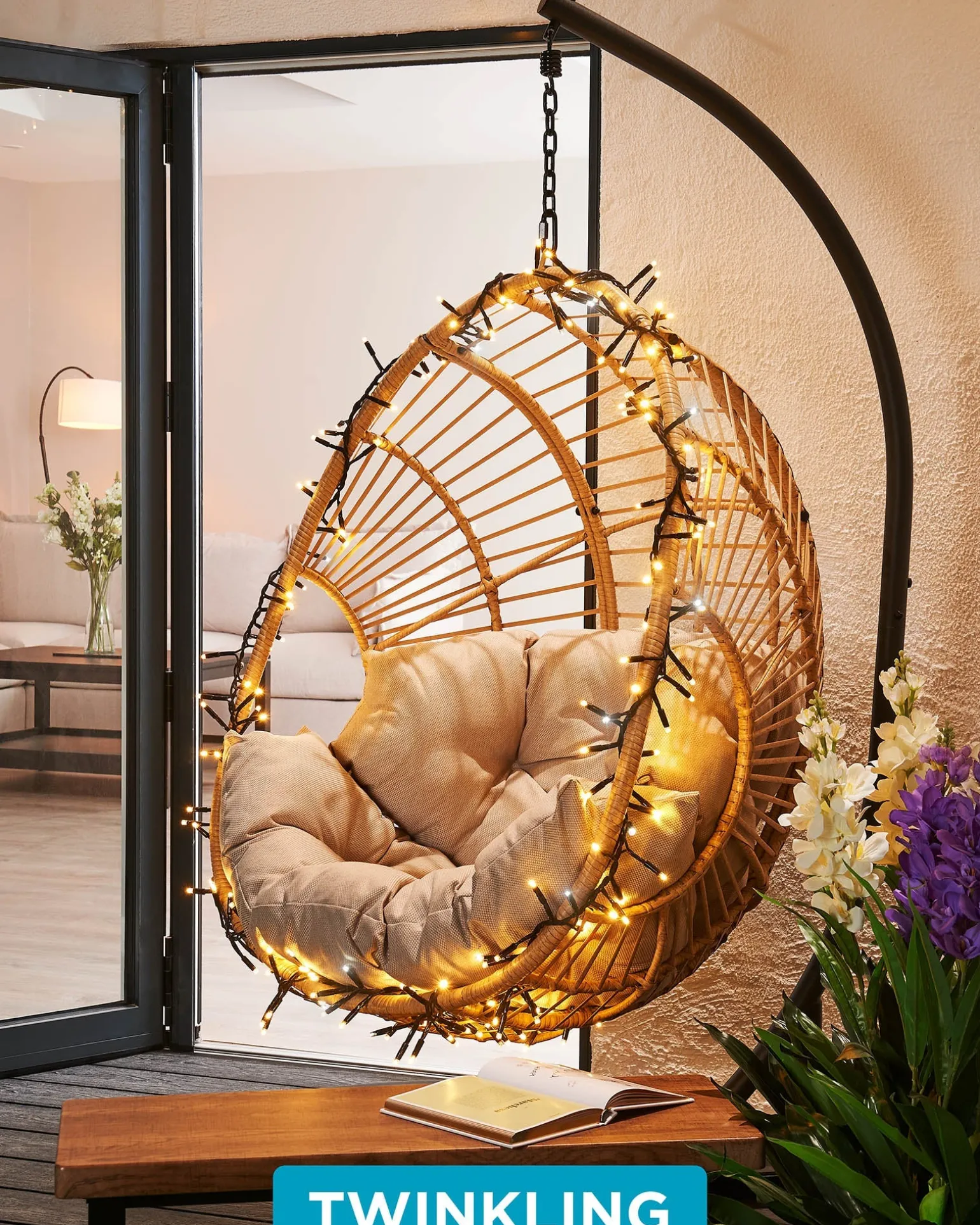 WeRChristmas LINK PRO LED Cluster Lights, Black Cable, Warm White / White^ Link Pro|Cluster Lights