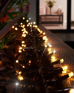 WeRChristmas LINK PRO LED Cluster Lights, Black Cable, Warm White / White^ Link Pro|Cluster Lights