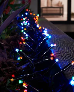 WeRChristmas LINK PRO LED Cluster Lights, Black Cable, Multi Colour^ Link Pro|Connectable Lights