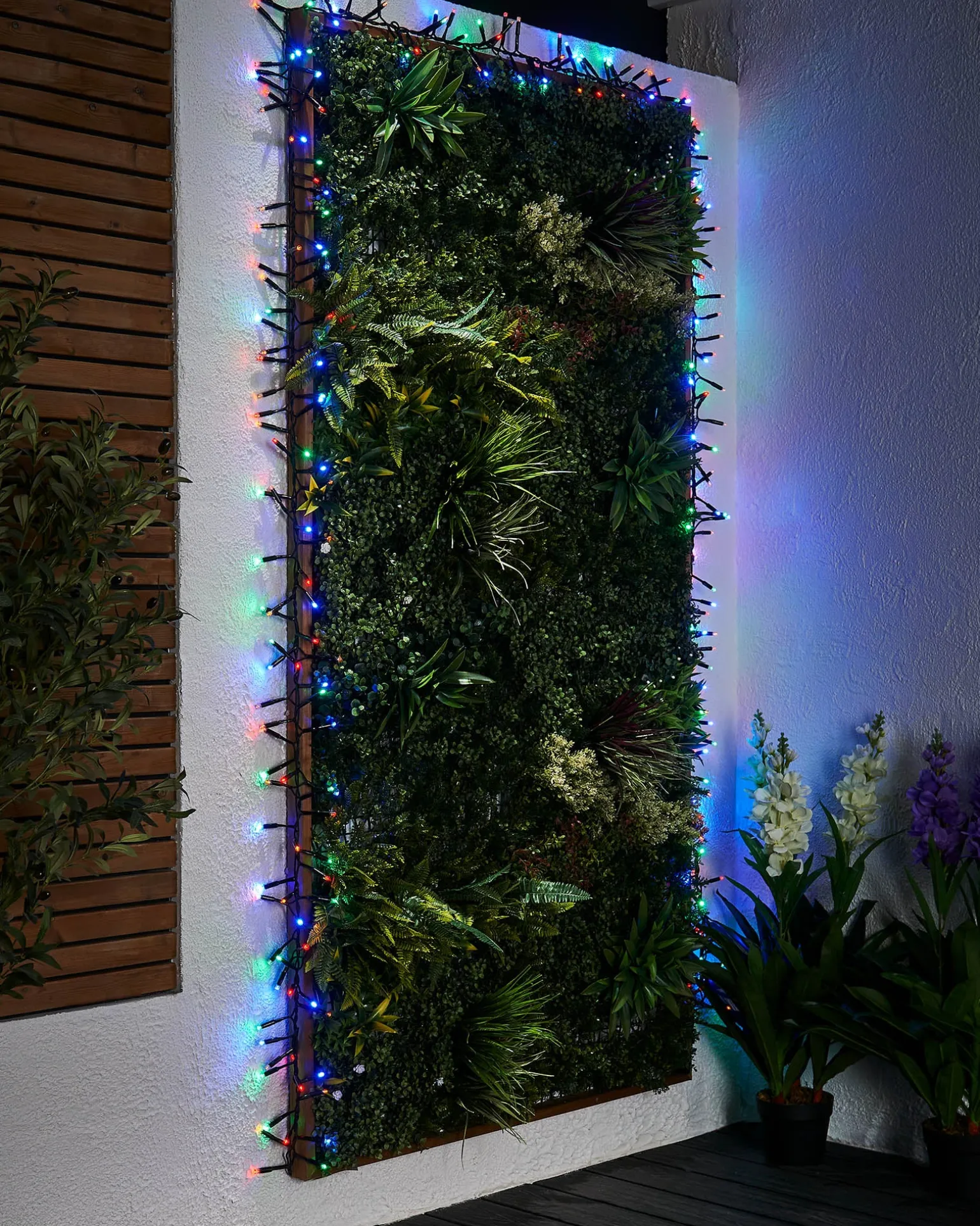 WeRChristmas LINK PRO LED Cluster Lights, Black Cable, Multi Colour^ Link Pro|Connectable Lights