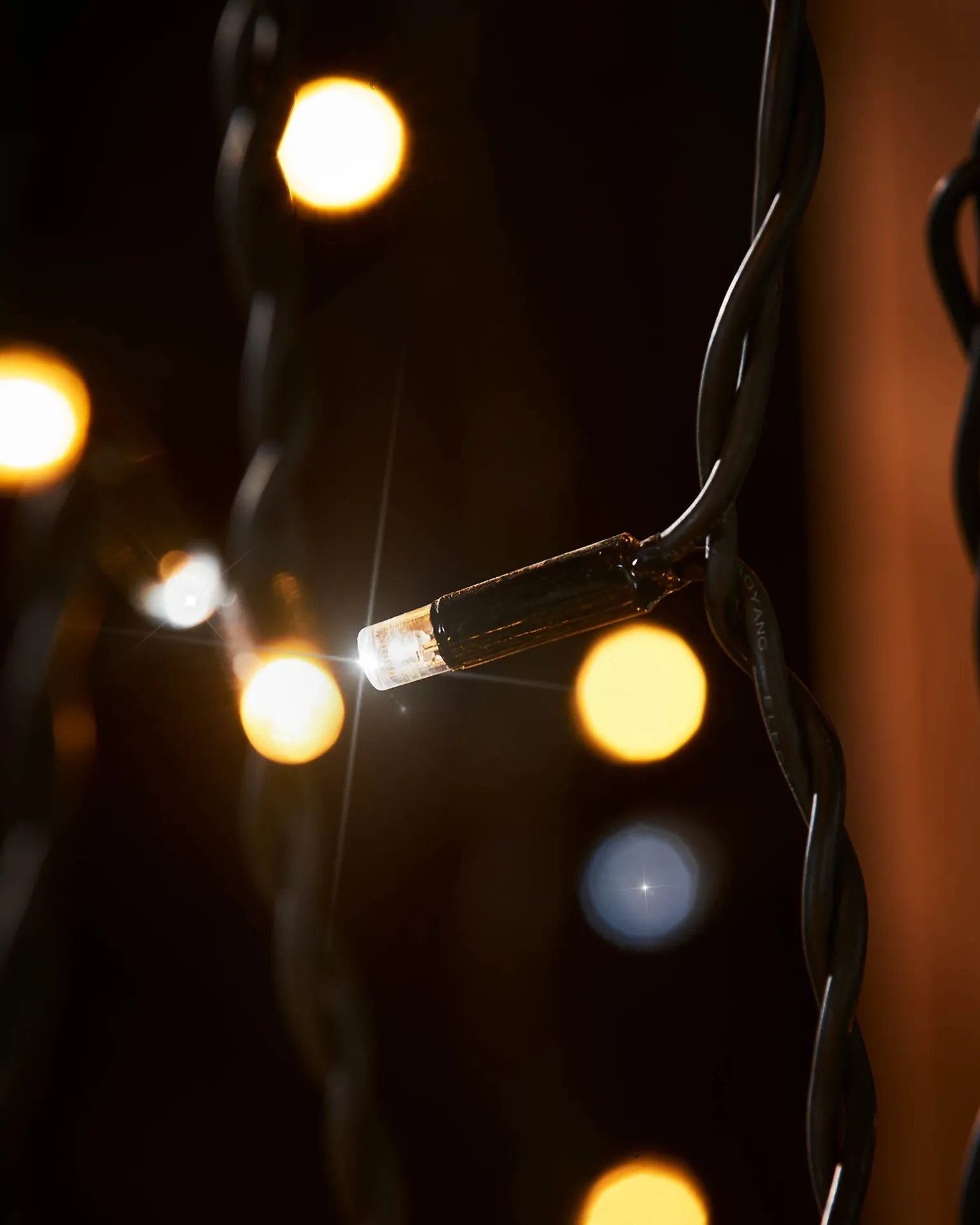WeRChristmas LINK PRO LED Curtain Lights, Black Cable, 2.5 M Drop, Warm White / White^ Link Pro|Curtain & Net Lights