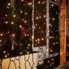 WeRChristmas LINK PRO LED Curtain Lights, Black Cable, 2.5 M Drop, Warm White^ Link Pro|Curtain & Net Lights