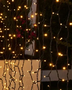 WeRChristmas LINK PRO LED Curtain Lights, Black Cable, 2.5 M Drop, Warm White^ Link Pro|Curtain & Net Lights
