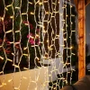 WeRChristmas LINK PRO LED Curtain Lights, White Cable, 2.5 M Drop, Warm White^ Link Pro|Curtain & Net Lights
