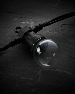 WeRChristmas LINK PRO LED Festoon Lights, Clear Bulb, Black Cable, Warm White^ Link Pro|Festoon Lights