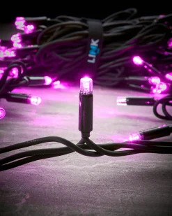 WeRChristmas LINK PRO LED String Lights, Black Cable, Pink^ Link Pro|Fairy Lights