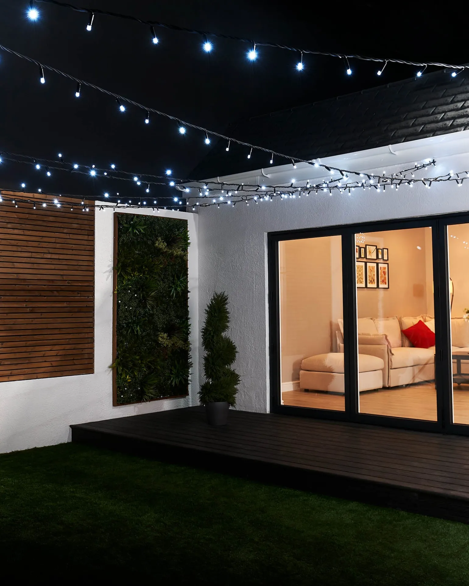 WeRChristmas LINK PRO LED String Lights, Black Cable, White^ Link Pro|Fairy Lights