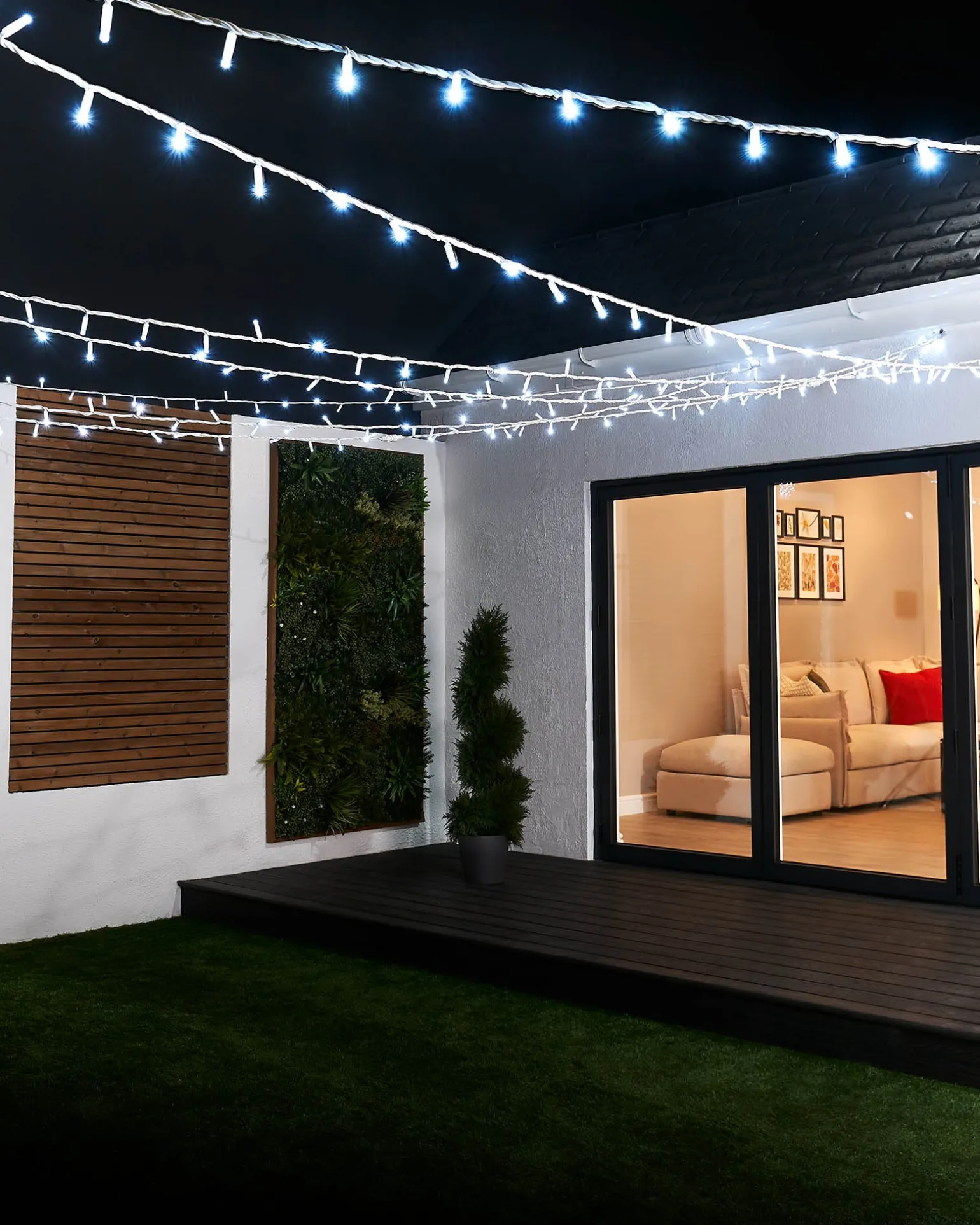 WeRChristmas LINK PRO LED String Lights, White Cable, White^ Link Pro|Fairy Lights