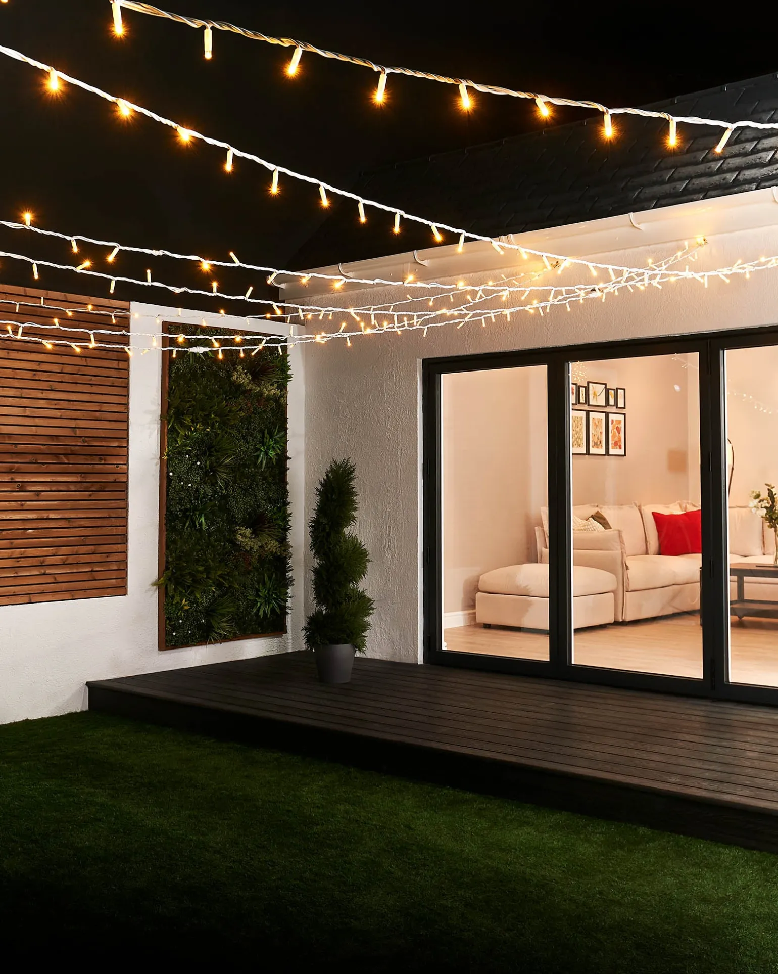 WeRChristmas LINK PRO LED String Lights, White Cable, Warm White^ Link Pro|Fairy Lights