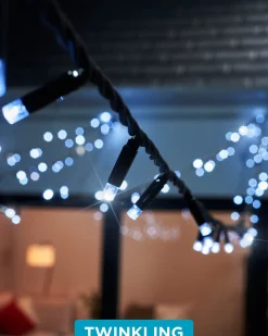 WeRChristmas LINK PRO Twinkle LED String Lights, Black Cable, White^ Link Pro|Fairy Lights